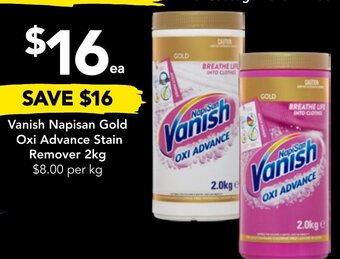 Vanish Napisan Gold Oxi Advance Stain Remover 2kg