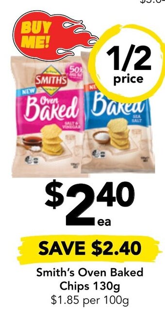 Drakes Smith's Oven Baked Chips 130g offer