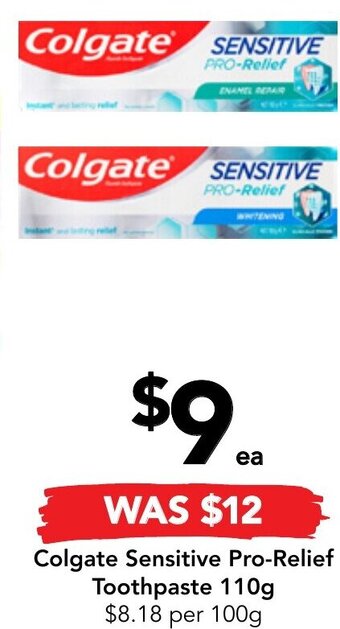 Drakes Colgate Sensitive Pro-Relief Toothpaste 110g offer