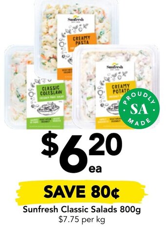 Drakes Sunfresh Classic Salads 800g offer