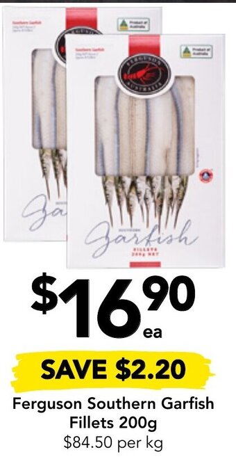 Drakes Ferguson Southern Garfish Fillets 200g offer