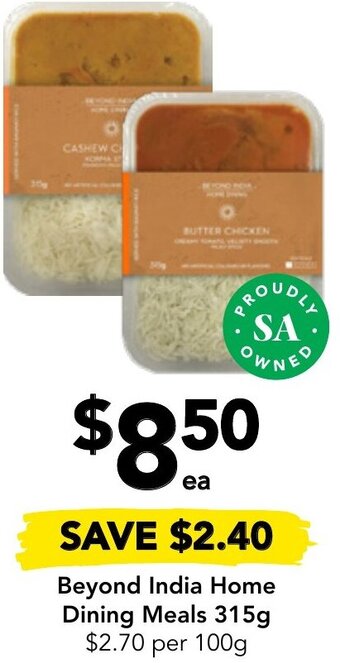 Drakes Beyond India Home Dining Meals 315g offer