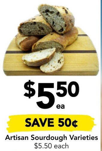 Drakes Artisan Sourdough Varieties offer