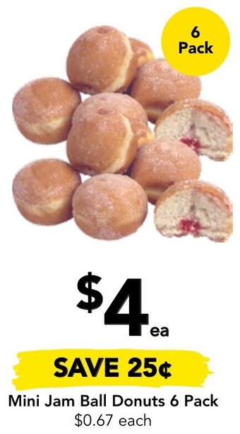 Drakes Mini Jam Ball Donuts 6 Pack offer
