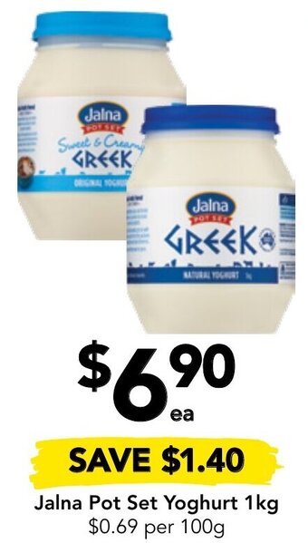 Drakes Jalna Pot Set Yoghurt 1kg offer