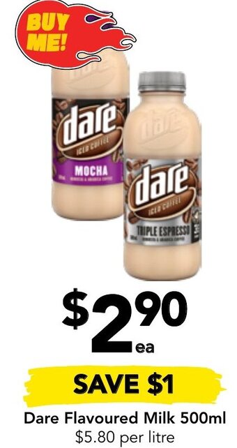 Drakes Dare Flavoured Milk 500ml offer
