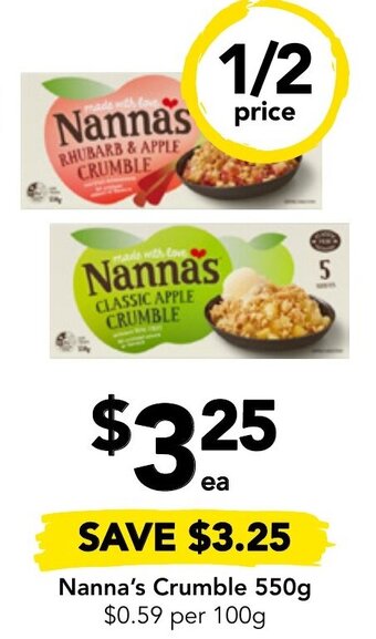 Drakes Nanna's Crumble 550g offer