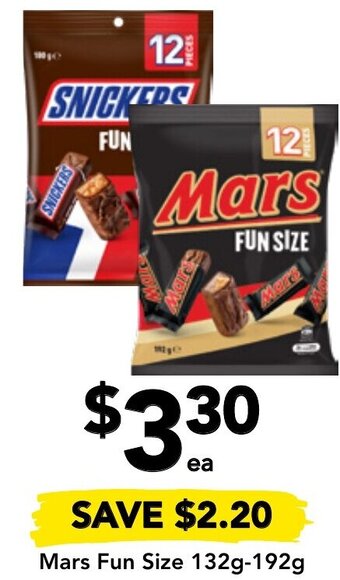 Mars Fun Size 132g-192g