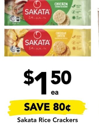 Drakes Sakata Rice Crackers 90g-100g offer
