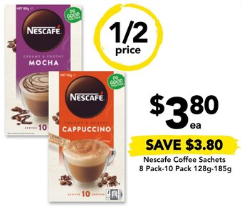 Drakes Nescafe Coffee Sachets 8 Pack-10 Pack 128g-185g offer