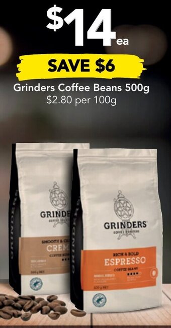 Drakes Grinders Coffee Beans 500g offer