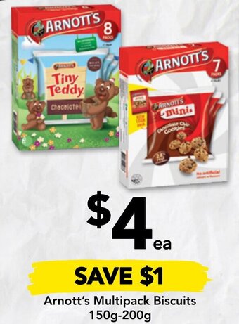 Drakes Arnott's Multipack Biscuits 150g-200g offer