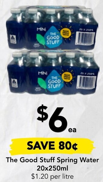 Drakes The Good Stuff Spring Water 20x250ml offer