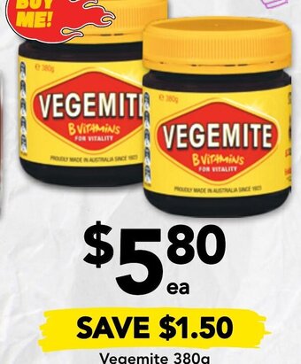 Drakes Vegemite 380g offer