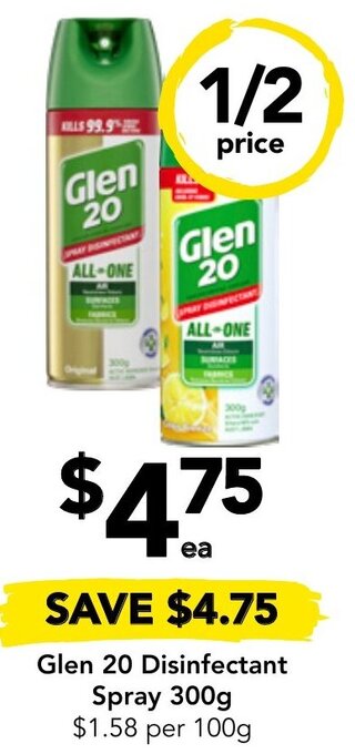 Drakes Glen 20 Disinfectant Spray 300g offer
