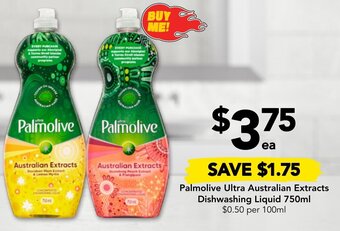 Drakes Palmolive Ultra Australian Extracts Dishwashing Liquid 750ml offer