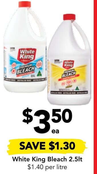Drakes White King Bleach 2.5lt offer