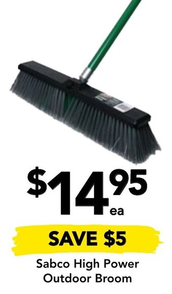 Drakes Sabco High Power Outdoor Broom offer