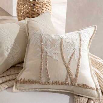 Pillow Talk Barbados feather cushion by m.u.s.e offer