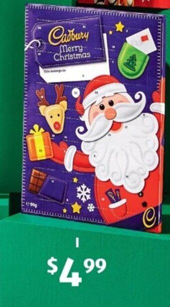 ALDI I Cadbury Advent Calendar 90g offer