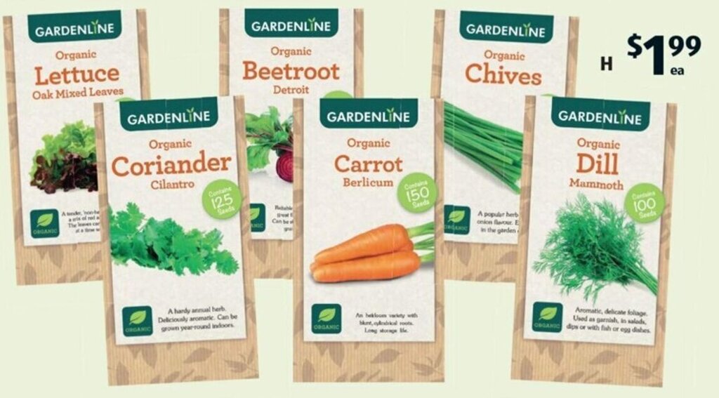 H Organic Packet Seeds offer at ALDI