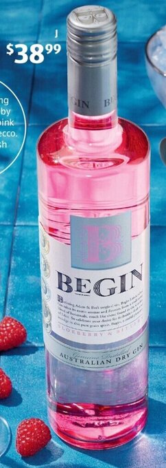 ALDI J Begin Pink Gin 700ml offer