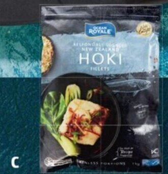 ALDI C Ocean Royale Hoki Fillets 1kg offer