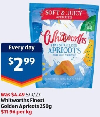 Whitworths Finest Golden Apricots 250g