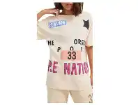 P.E Nation Eastbrook Shortbread Beige T-Shirt