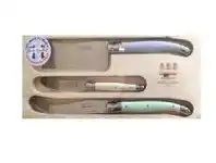 David Jones Laguiole by Jean Dubost Simplicite 3-Piece Cheese Set W/Cleaver offer