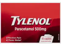 Pharmacy Direct Tylenol Paracetamol 500mg 10 Tablets offer