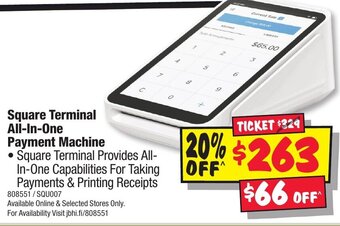 JB Hi-Fi Square Terminal All-In-One Payment Machine offer