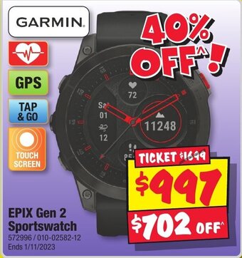 EPIX Gen 2 Sportswatch