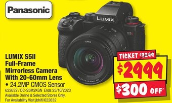 JB Hi-Fi LUMIX S511 Full-Frame Mirrorless Camera With 20-60mm Lens offer