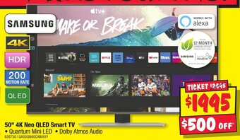 JB Hi-Fi 50" 4K Neo QLED Smart TV offer