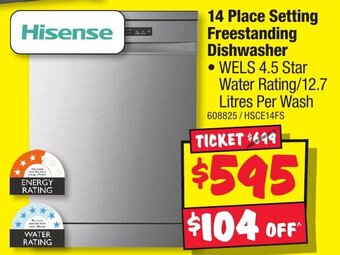 JB Hi-Fi 14 Place Setting Freestanding Dishwasher offer