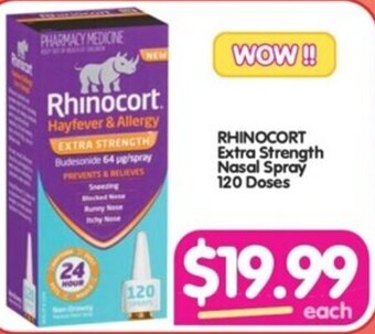 Your Discount Chemist RHINOCORT Extra Strength Nasal Spray 120 Doses offer