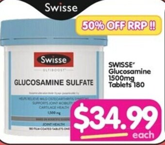 Your Discount Chemist SWISSE Glucosamine 1500mg Tablets 180 offer