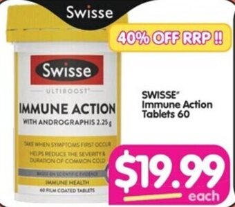 Your Discount Chemist SWISSE Immune Action Tablets 60 offer