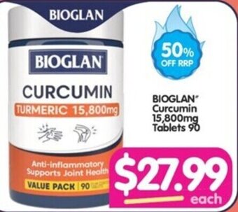 Your Discount Chemist BIOGLAN Curcumin 15,800mg Tablets 90 offer