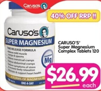 Your Discount Chemist Caruso's Super Magnesium Complex Tablets 120 offer