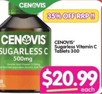 Your Discount Chemist CENOVIS Sugarless Vitamin C Tablets 300 offer