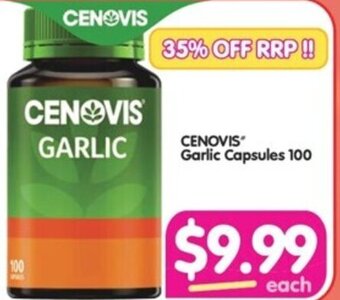 Your Discount Chemist CENOVIS Garlic Capsules 100 offer