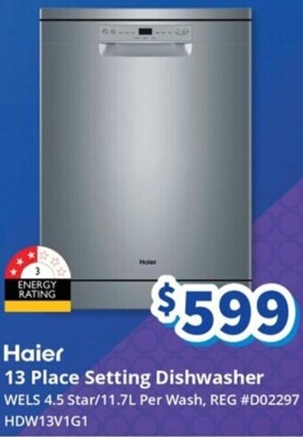 Bi-Rite Haier 13 Place Setting Dishwasher offer