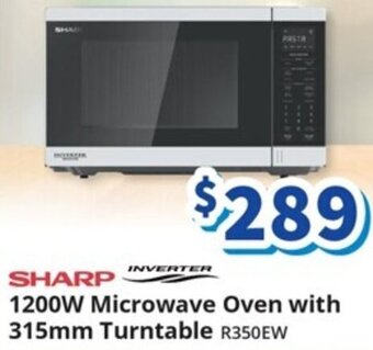 1200W Microwave Oven with 315mm Turntable R350EW