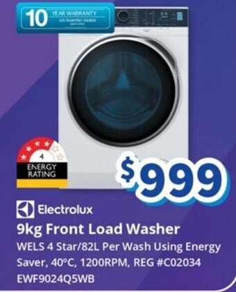 Bi-Rite 9kg Front Load Washer offer