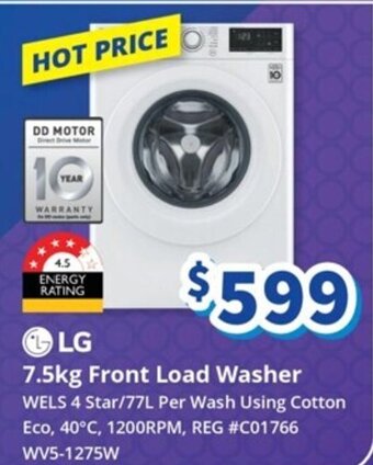 Bi-Rite 7.5kg Front Load Washer offer