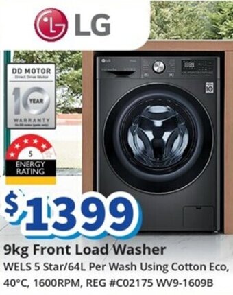 Bi-Rite 9kg Front Load Washer offer