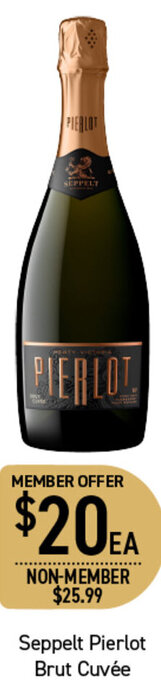 Dan Murphy's Seppelt Pierlot Brut Cuvée offer