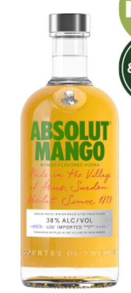 Dan Murphy's Absolut Vodka Mango 700mL offer